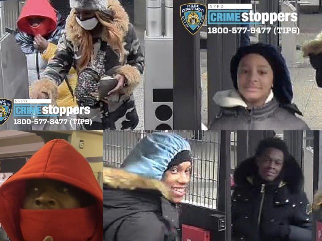 The NYPD is looking for 6 suspects they say punched a woman in the face ...