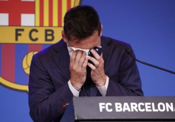 Tears, standing ovation mark Messi’s farewell to Barcelona – Reuters